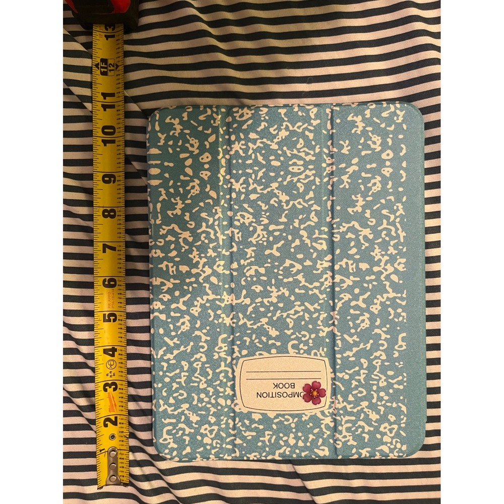 Unbranded iPad Air Case Composition Notebook Blue White Floral iPad Air 4/5 10.9